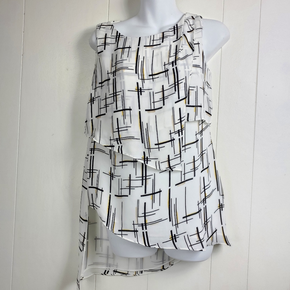 White House  Black  Market drape layer tank top XXS